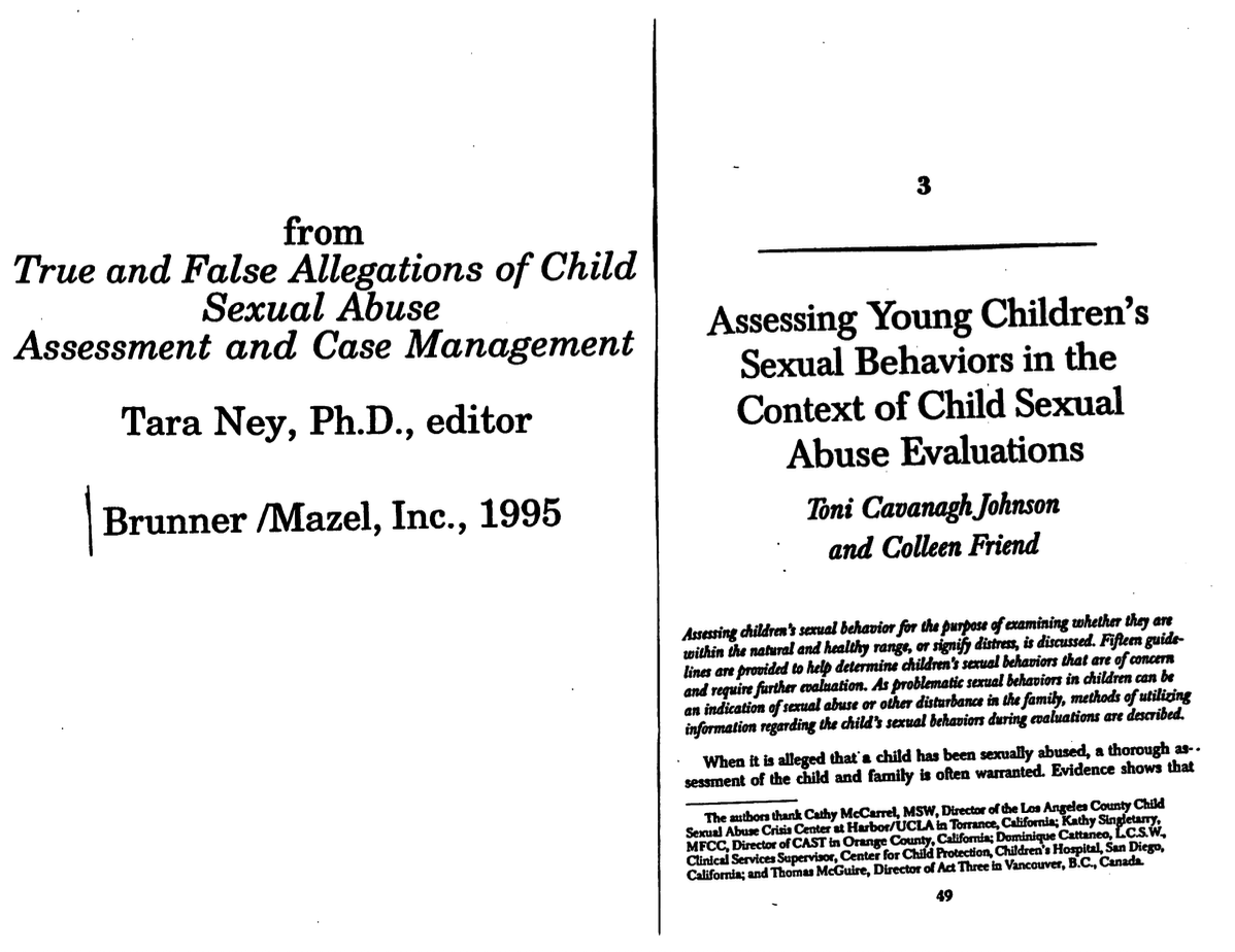 Assessing Young Children’s Sexual Behaviors in the Context of Child Sexual Abuse Evaluations