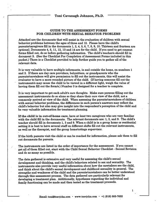Assessment Packet