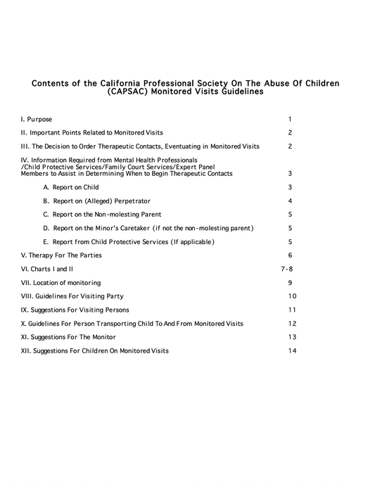 Monitored Visits: Where, How and Under What Conditions - Free download